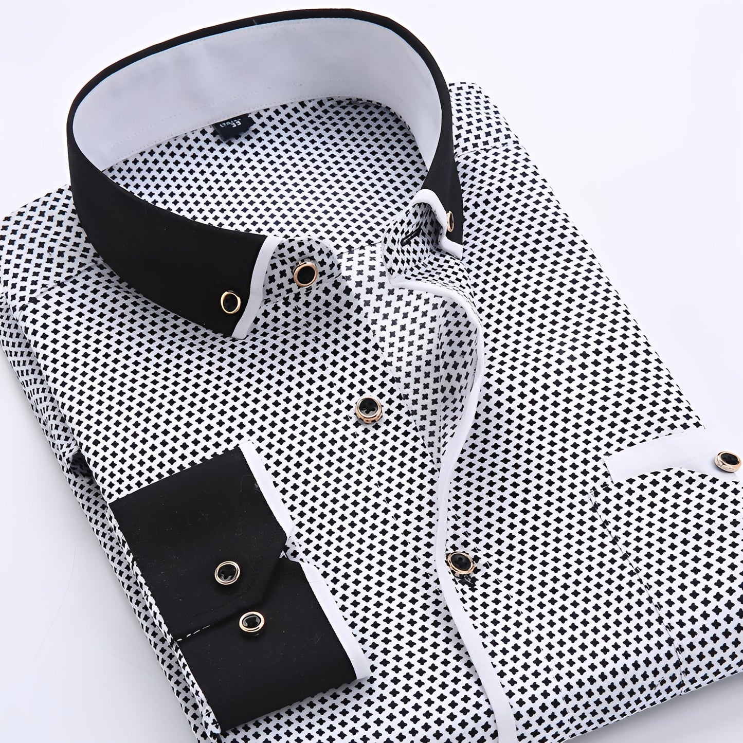 Nolhan - Herrenhemd mit langen Ärmeln, klassisch