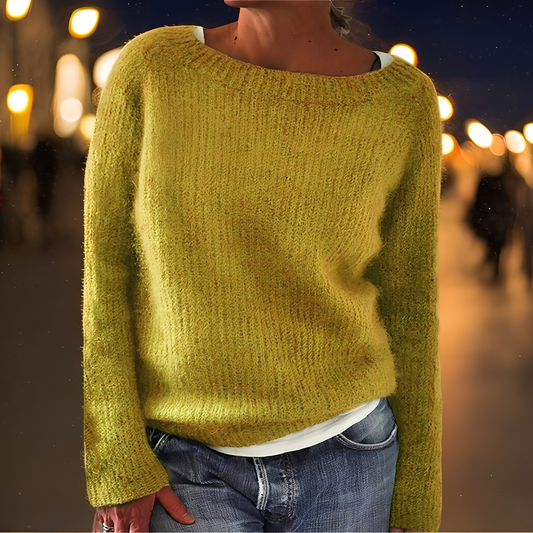 Abeeha - Bequemer Damenpullover in Tanne