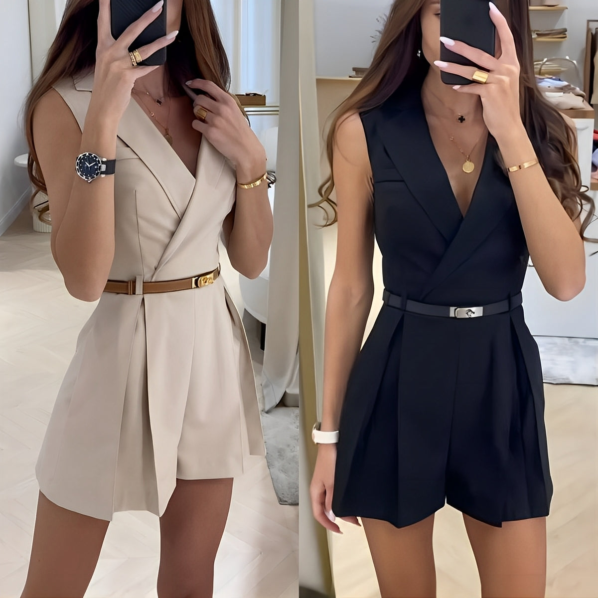 Nina – Modischer Bequemer Kurzer Jumpsuit für Frauen