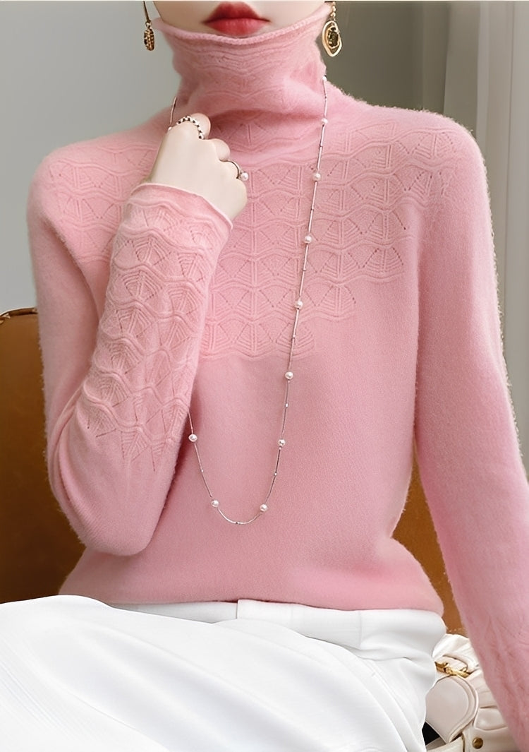 Michaela - Eleganter, weicher Damen-Rollkragenpullover