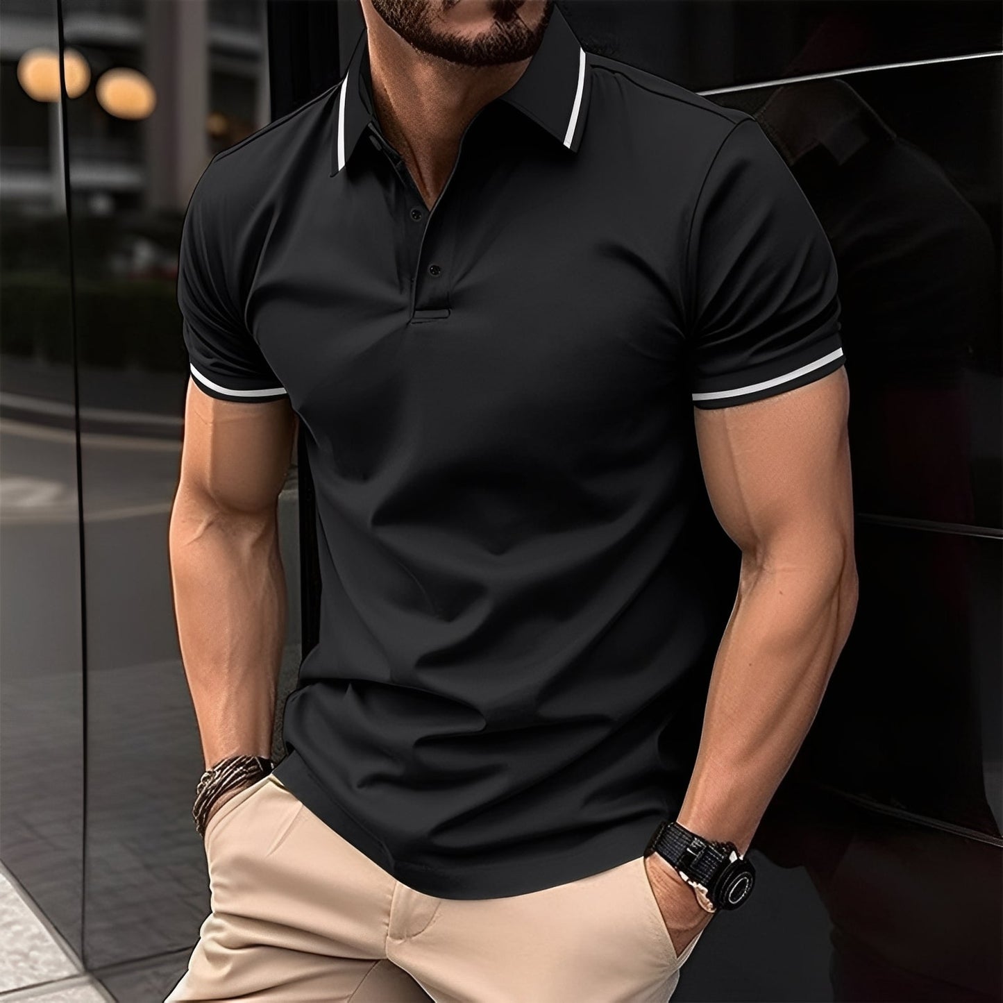 Mervyn - Komfortable Sportshirts für Herren mit kurzen Ärmeln