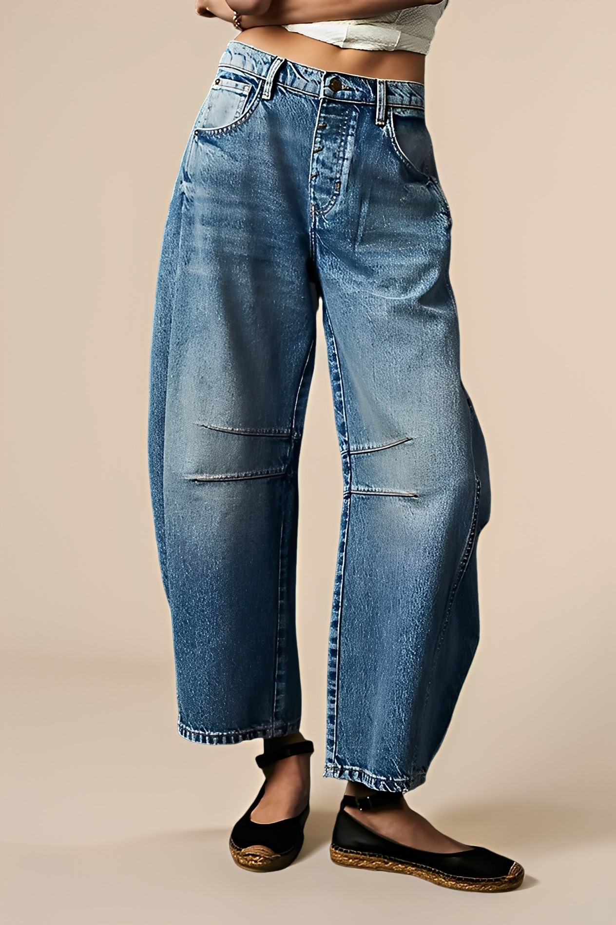 Jocelyn - Damenjeans mit lockerem Sitz und leichtem Stoff