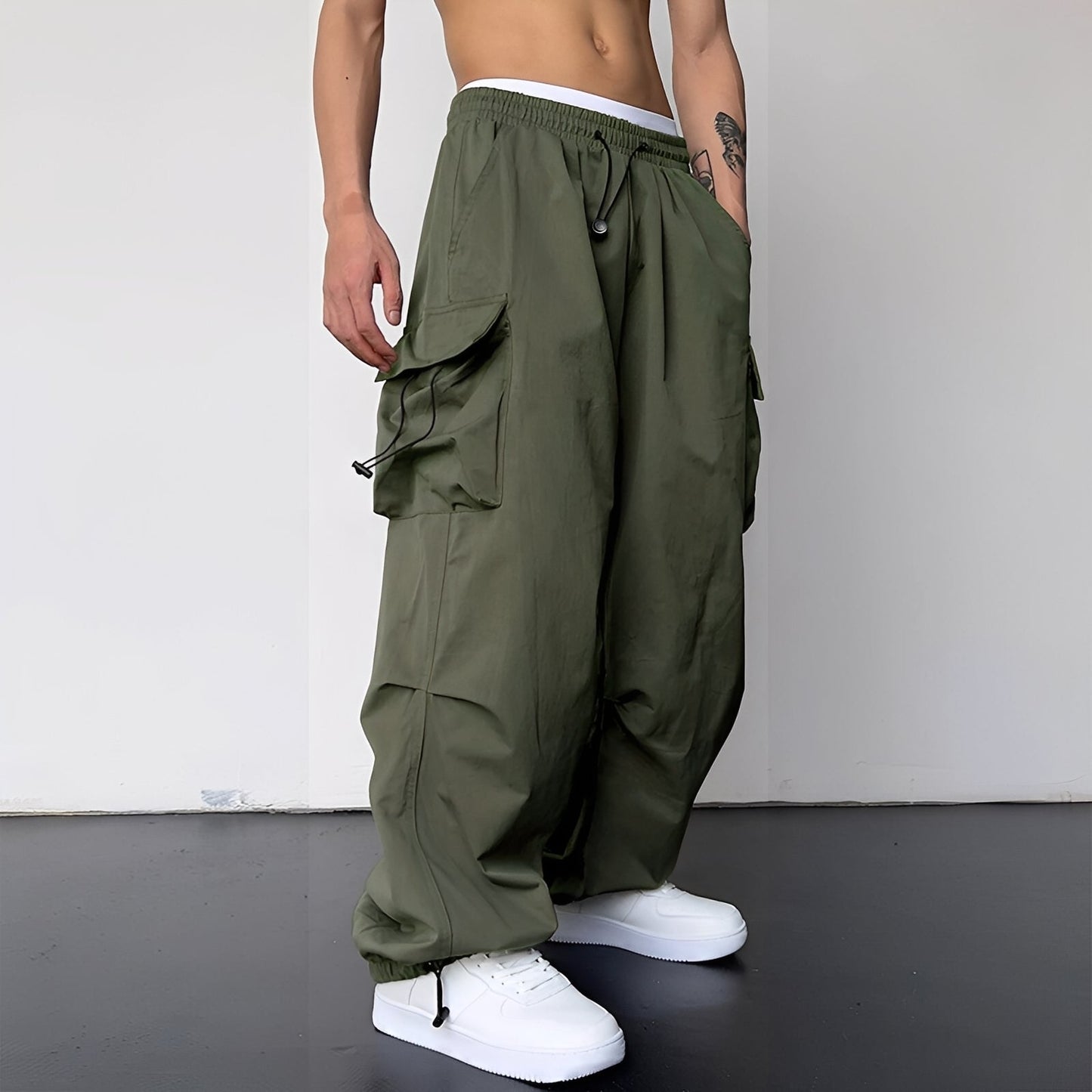 Kaleb - Modische Baggy-Cargohose für Herren