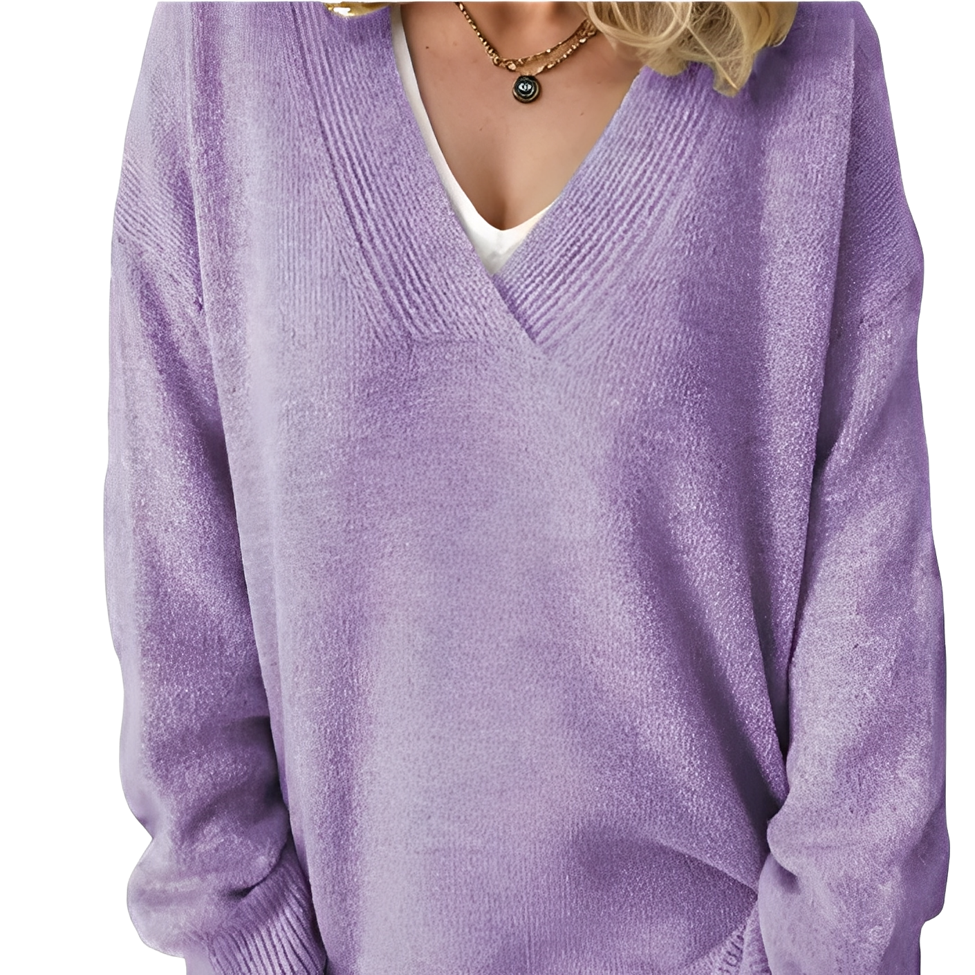 Camryn - Damenstrickpullover im lockeren Stil