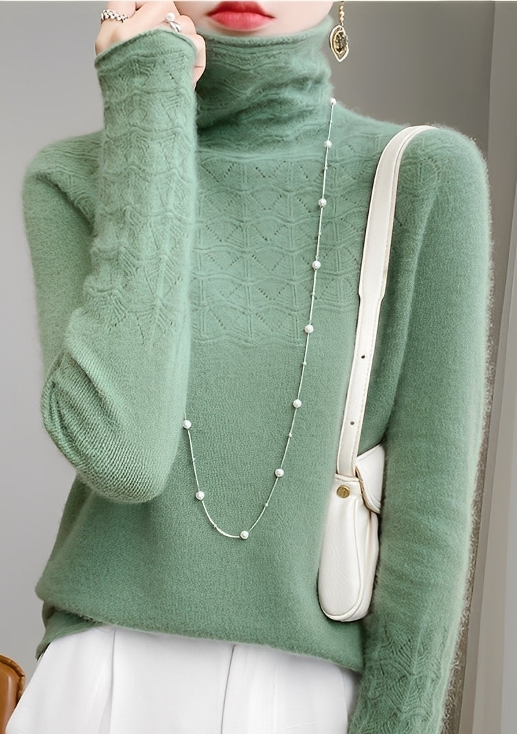 Michaela - Eleganter, weicher Damen-Rollkragenpullover