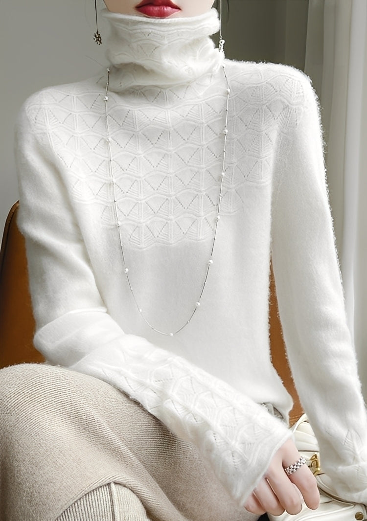 Michaela - Eleganter, weicher Damen-Rollkragenpullover