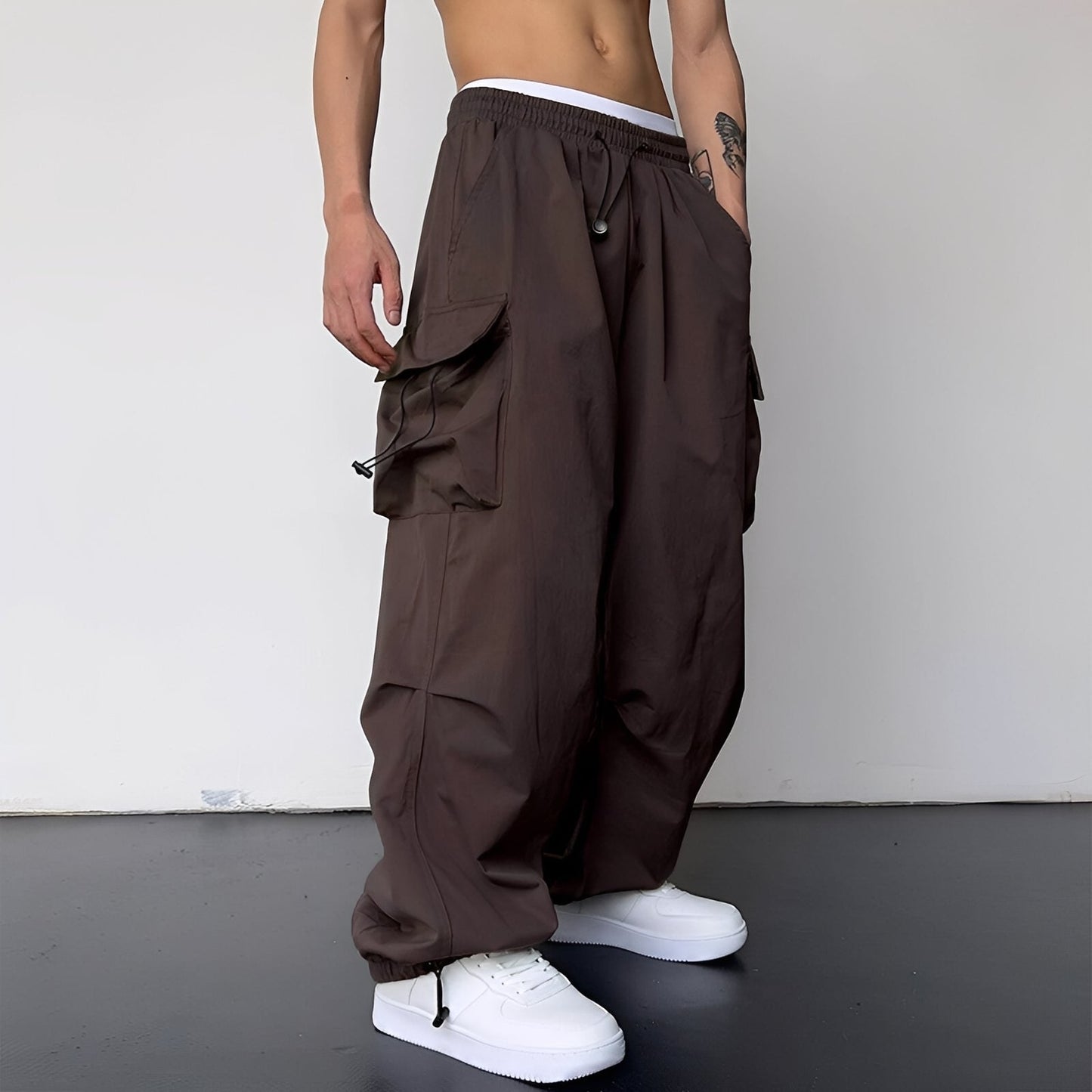 Kaleb - Modische Baggy-Cargohose für Herren