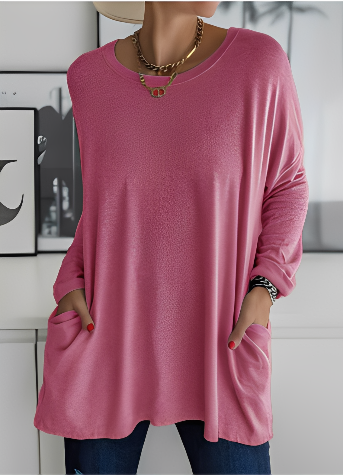 Shanene - Damenpullover mit lockerem und ungezwungenem Stil