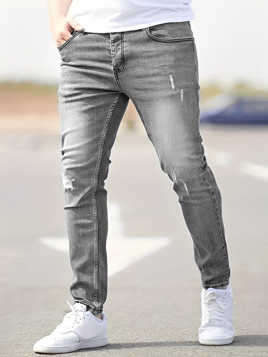 Jenson - Modische Herren-Skinny-Jeans mit Rissen