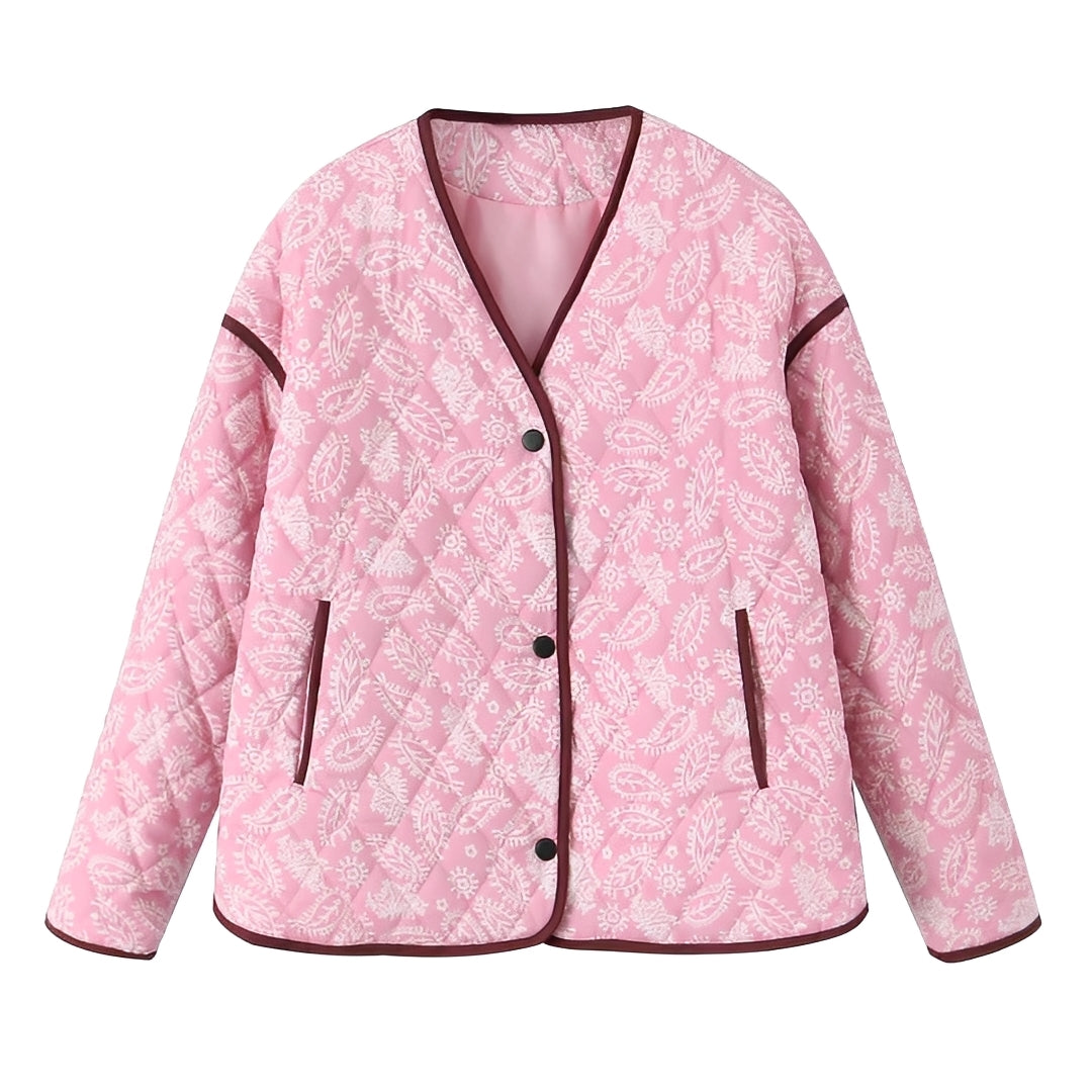 Katelyn - Legere Patchwork-Steppjacke für Frauen