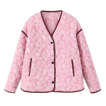 Katelyn - Legere Patchwork-Steppjacke für Frauen