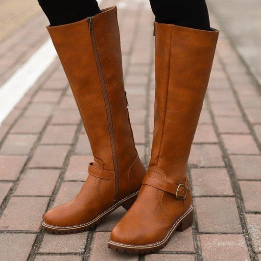Marly - Bequeme Damenboots mit Zier-Schnalle