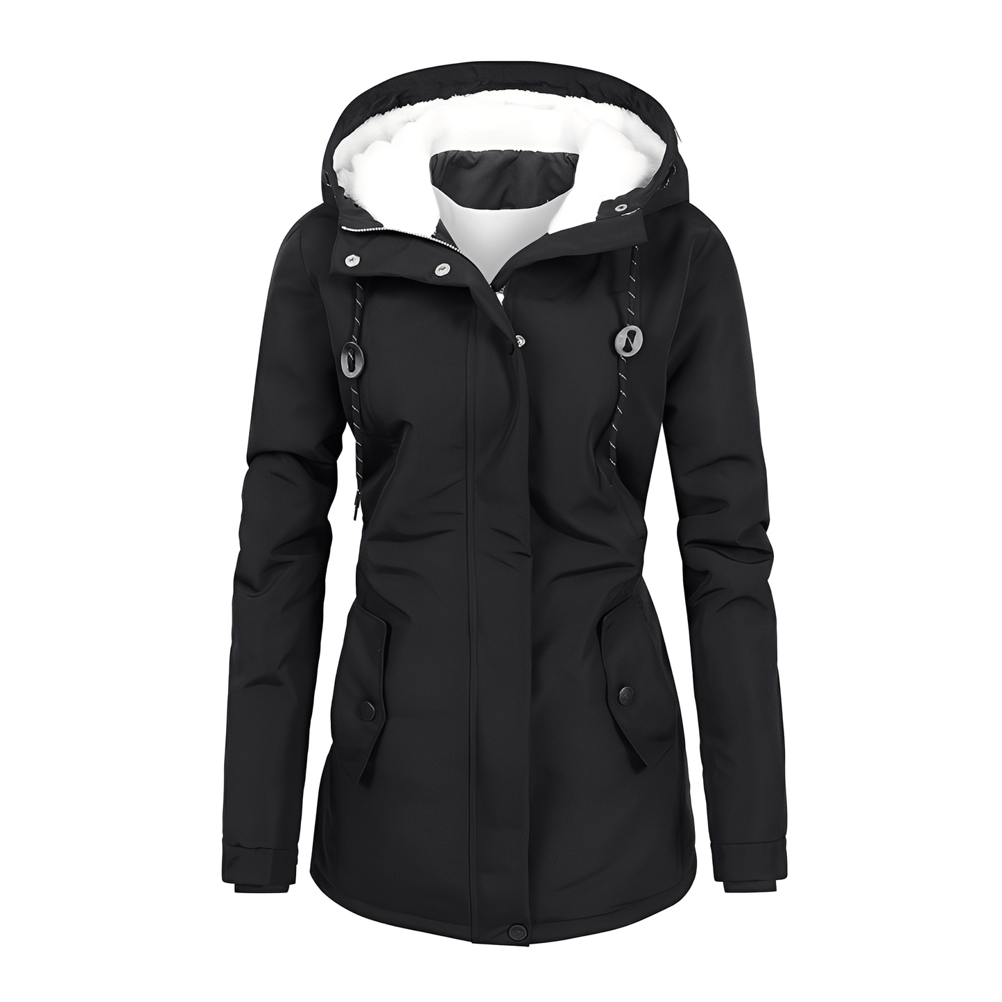 Hilary - Elegante Damen-Winterjacke mit Kapuze