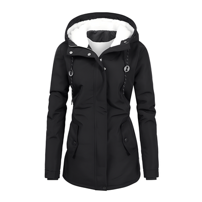Hilary - Elegante Damen-Winterjacke mit Kapuze