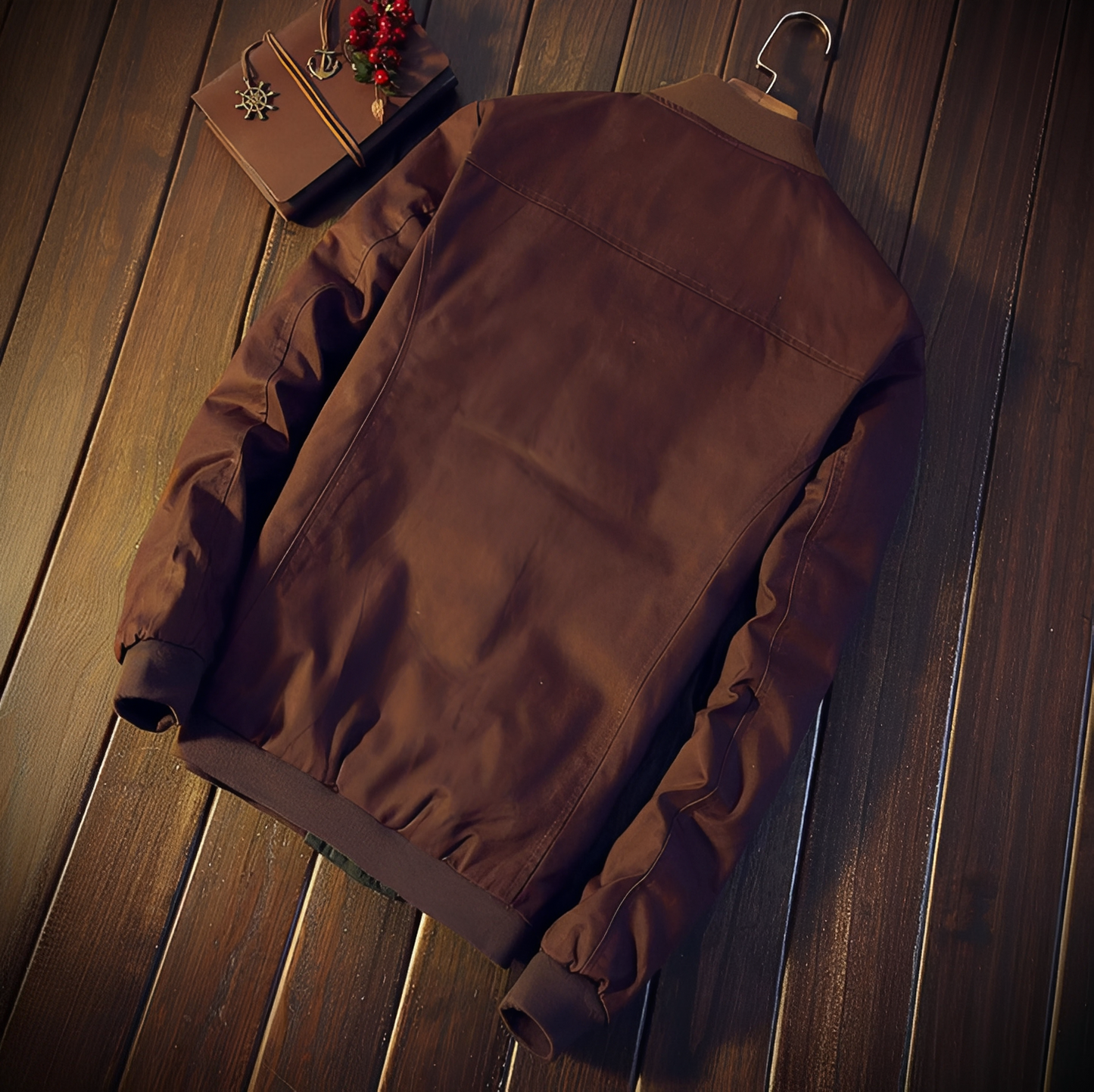 Jenson - Moderne Herren-Bomberjacke mit Streifen