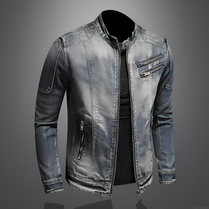 Lucas - Modische Herren-Jeansjacke mit Taschen