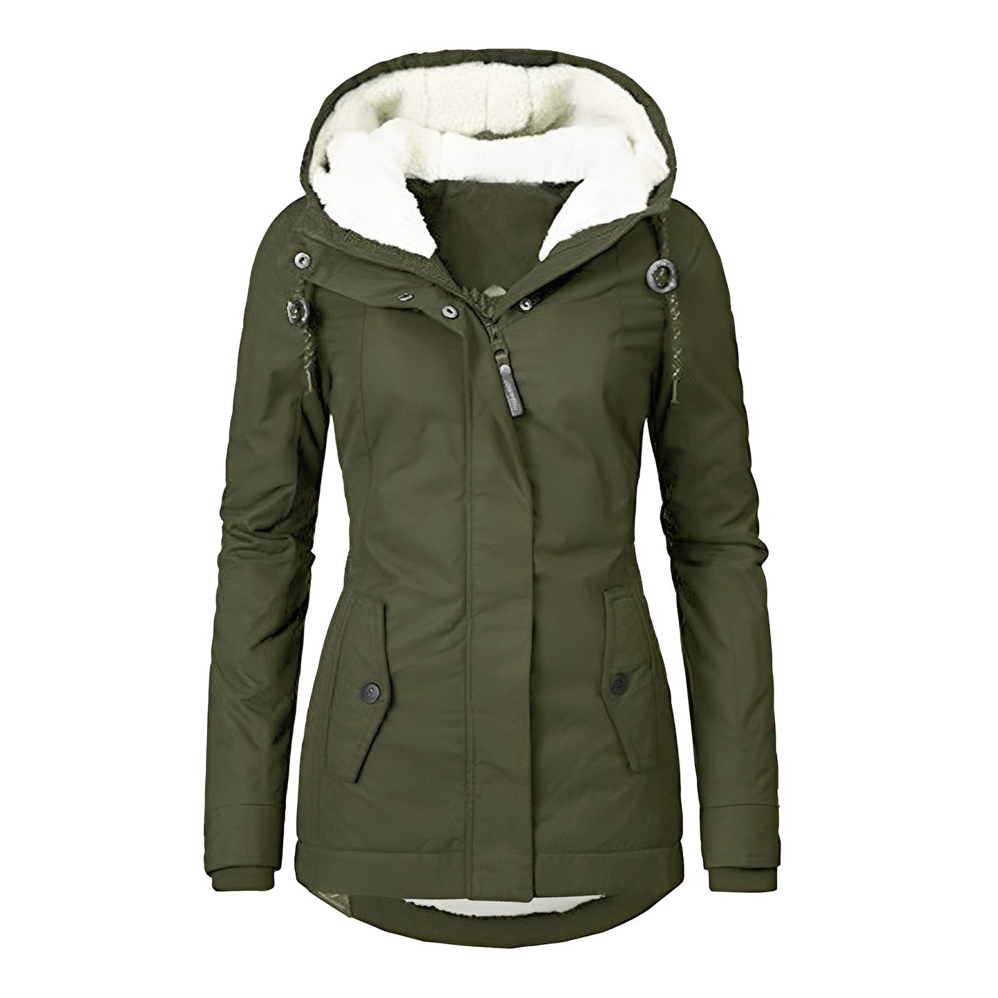 Earleen - Bequeme Damen-Sherpa-Fleecejacke