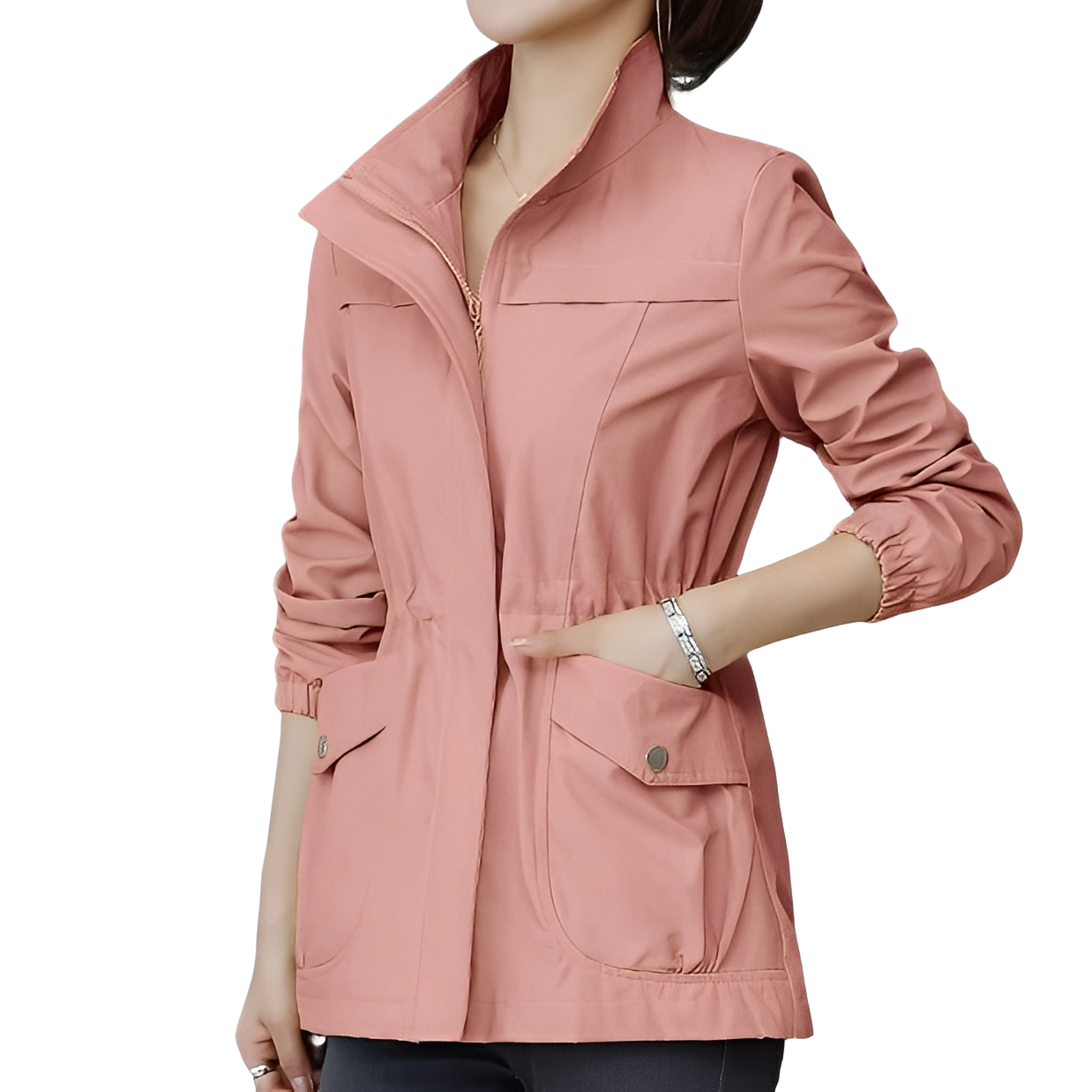 Gwenda - Modejacke für Damen mit verstellbarer Taille