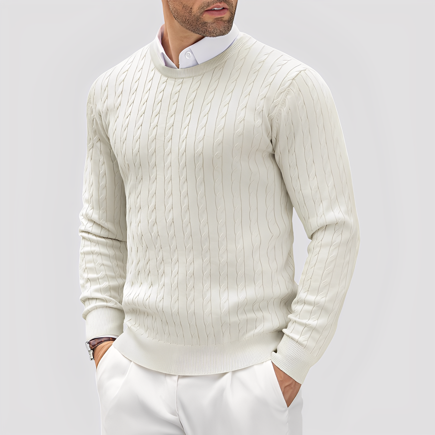 Bruce - Moderner, eng geschnittener Herrenpullover