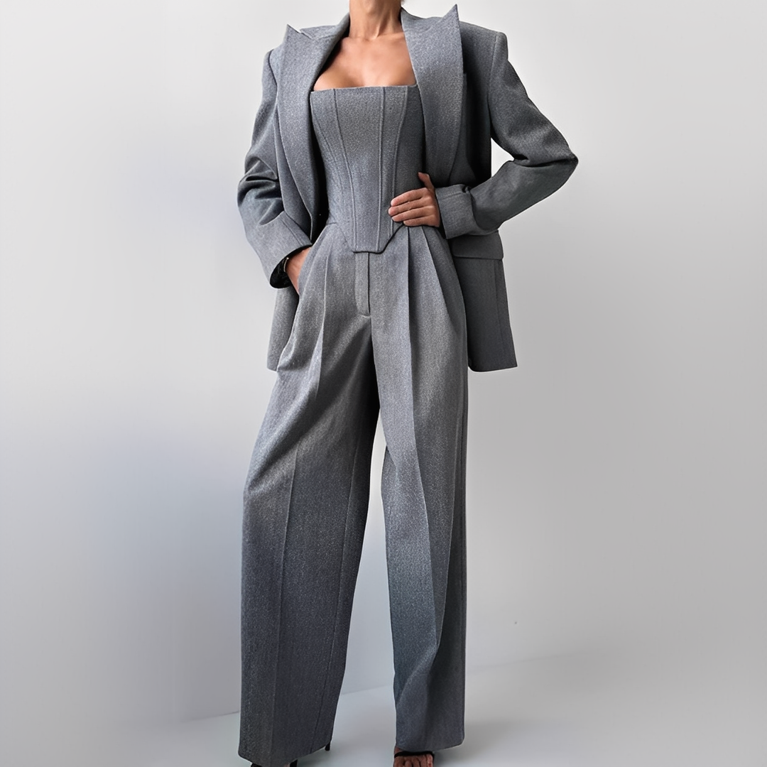 Annadine - Elegantes und legeres 3-teiliges Set für Damen