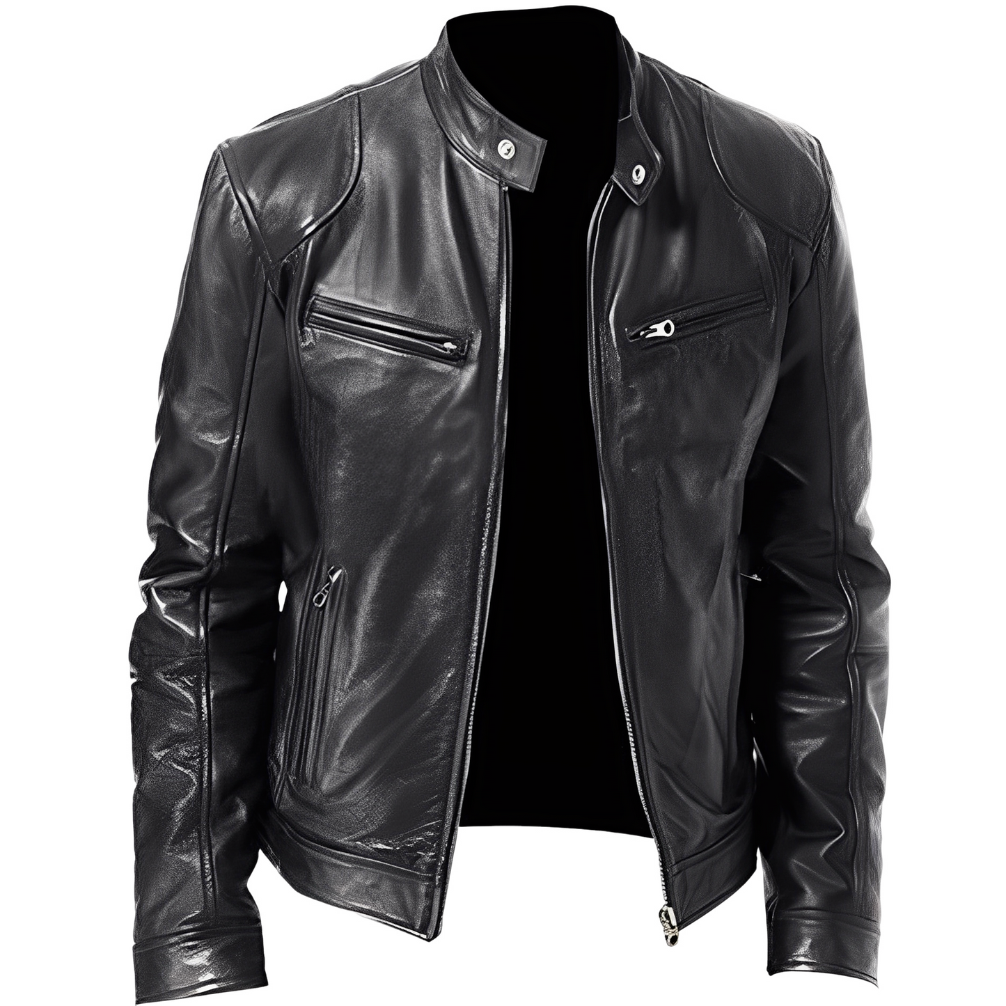 Crawford - Moderne, schmale Herren-Lederjacke