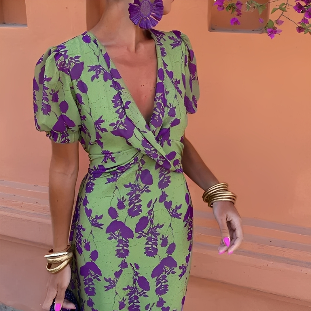 Aglaé - Stilvolles Blumenkleid für Damen