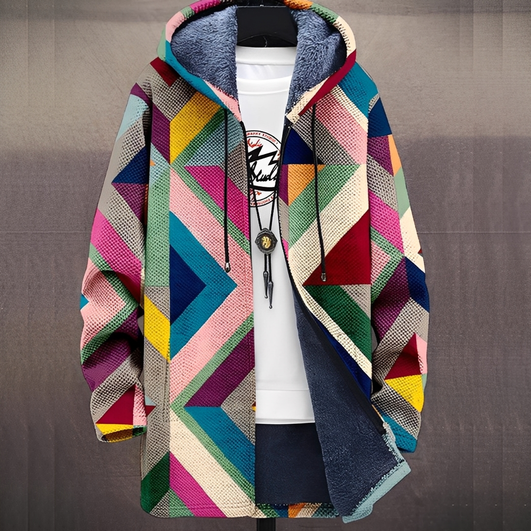 Romy - Stilvoller bedruckter Kapuzenpullover für Herren