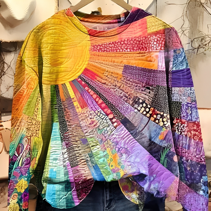 Aloysia - Frauen Pullover mit buntem Digitaldruck