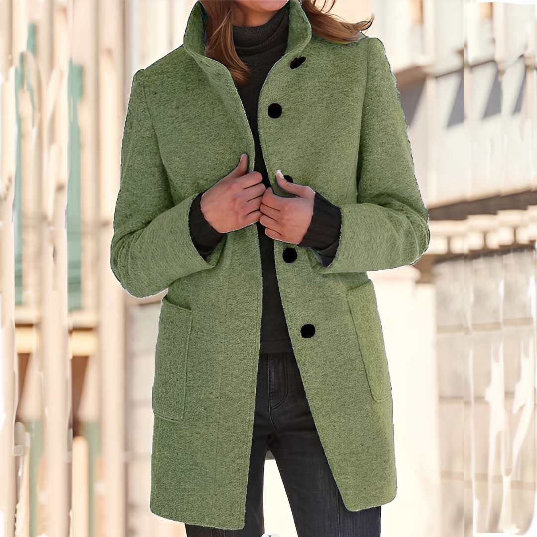 Tatienne - Langer, moderner Wintermantel für Frauen