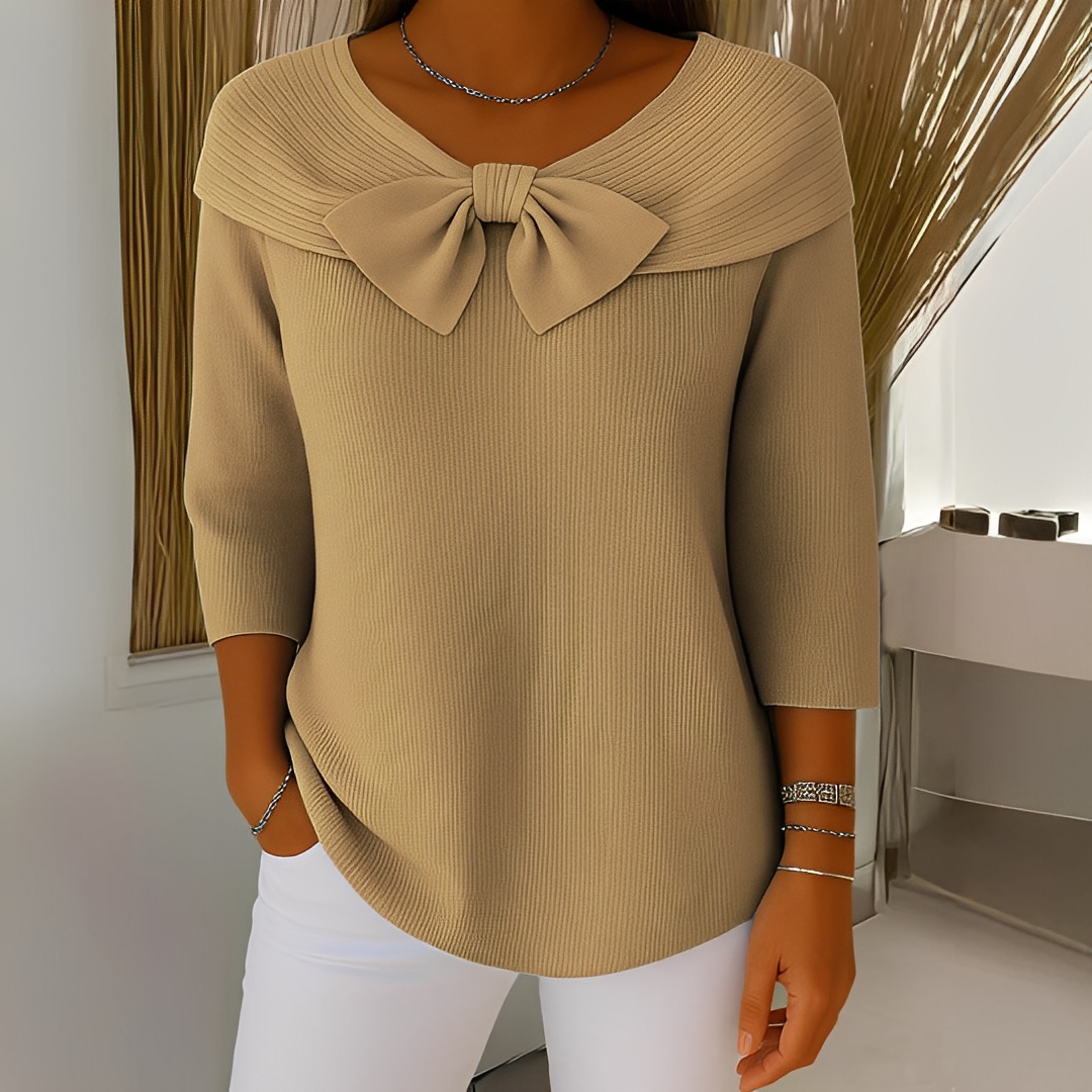 Anina - Eleganter gestrickter Damenpullover