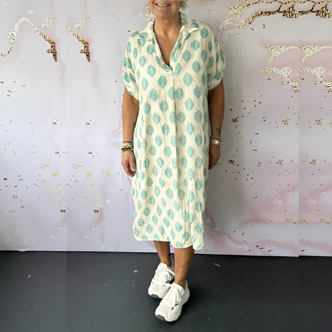 Xandra - Elegantes, locker geschnittenes Tannenkleid für Frauen