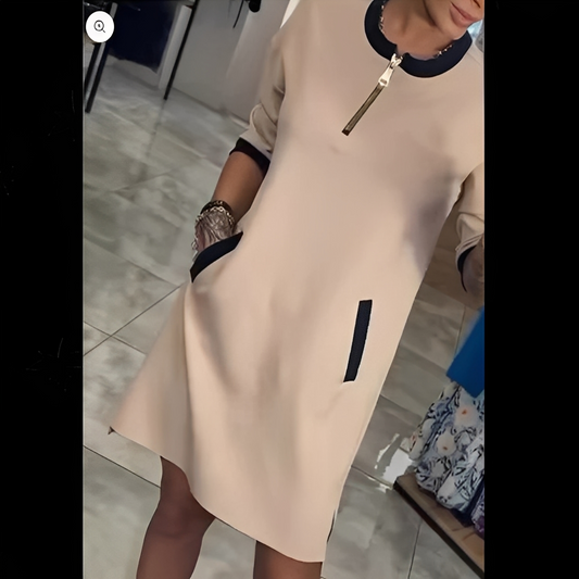 Angelena - Stilvolles Damenkleid mit langen Ärmeln