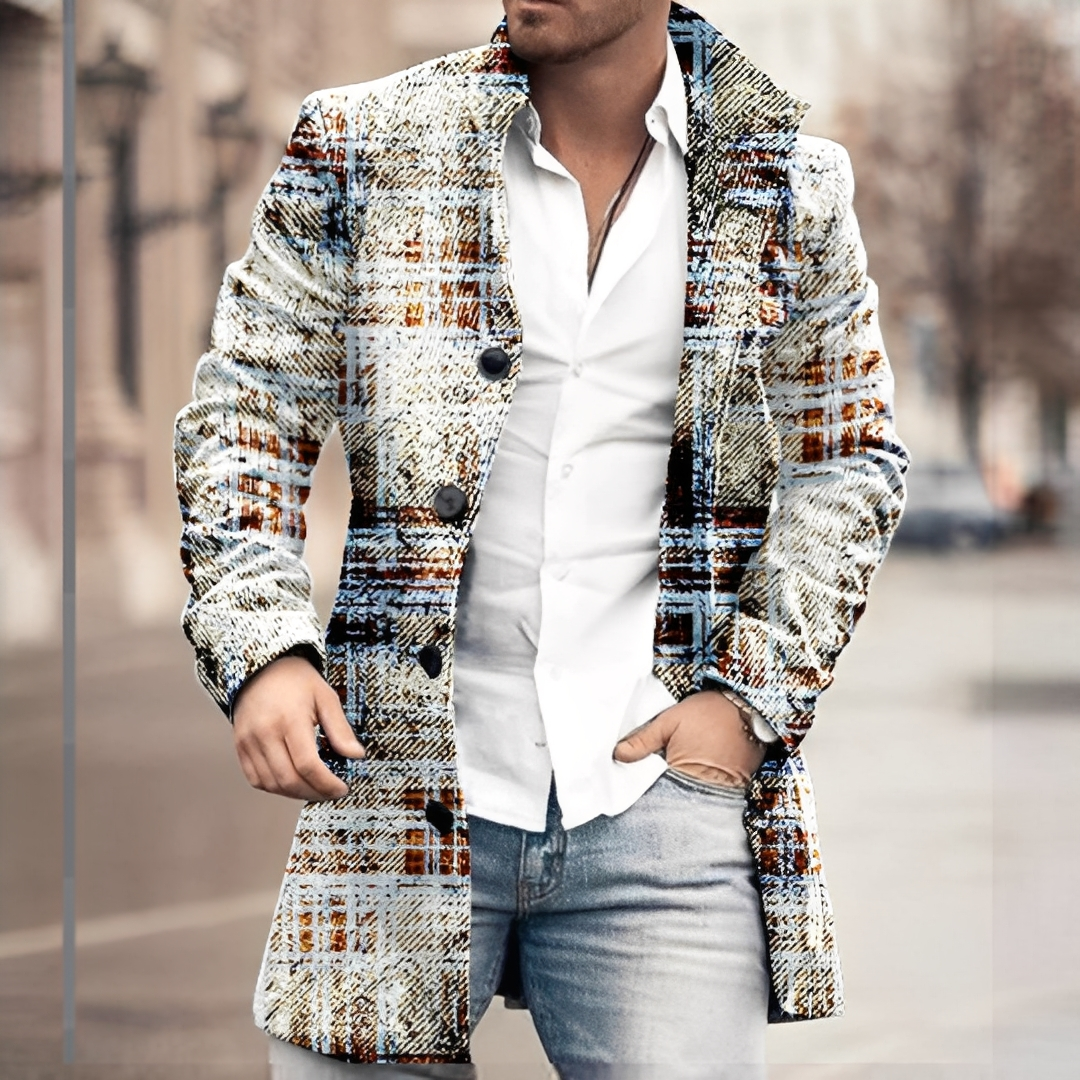 Louison - Eleganter Herrenmantel mit Knöpfen