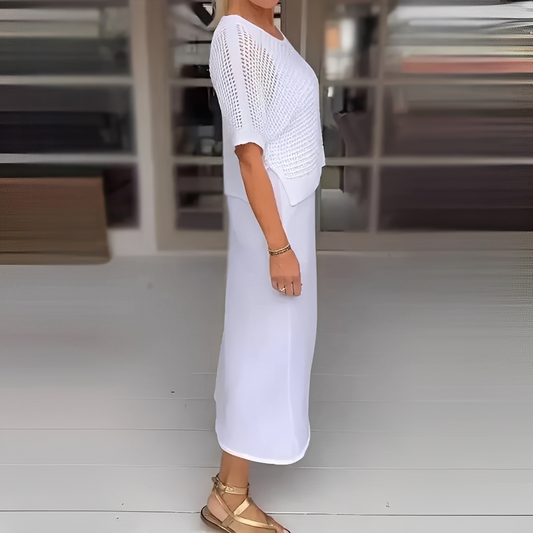 Almera - Damen Strickjacke und -rock