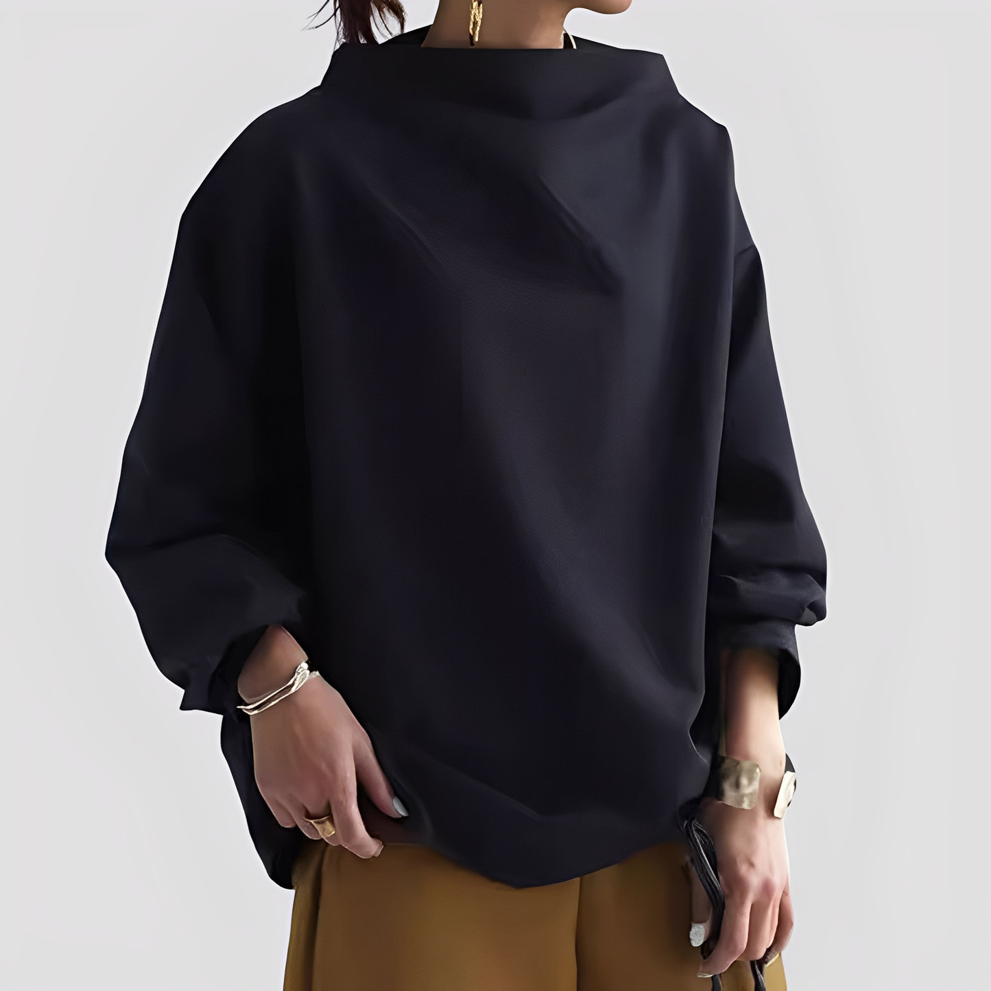 Twyla - Eleganter, lässig geschnittener Damenpullover