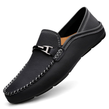 Ronald - Elegante und legere Herren-Leder-Slipper