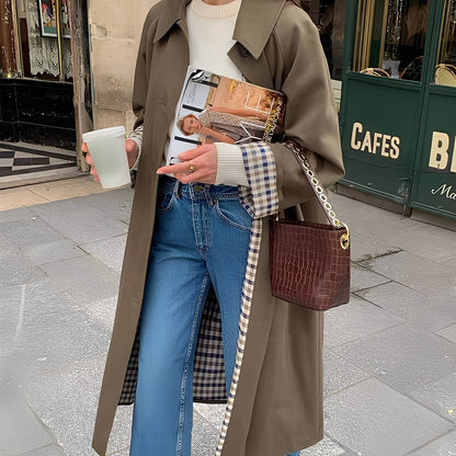 Connie - Stilvoller langer Damen-Trenchcoat