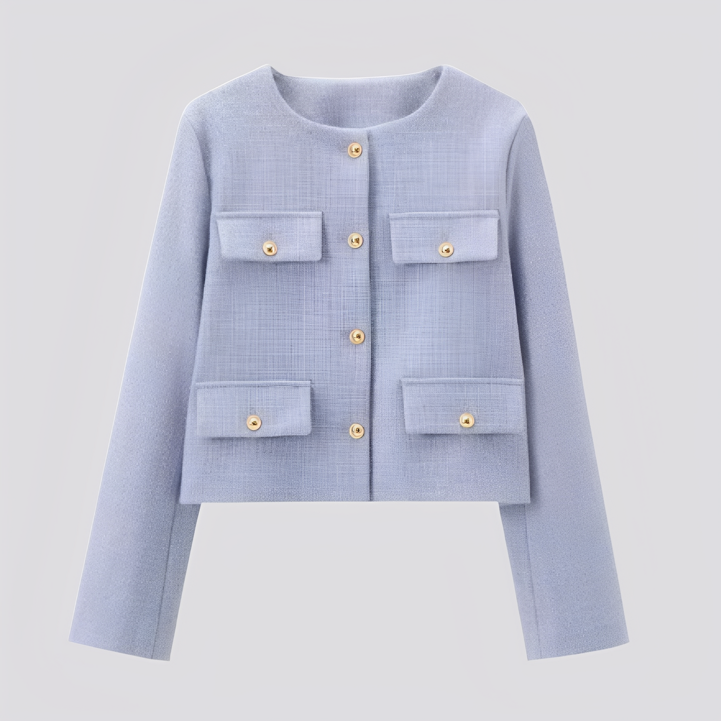 Emelia - Eleganter kurzer Damenmantel mit Knöpfen