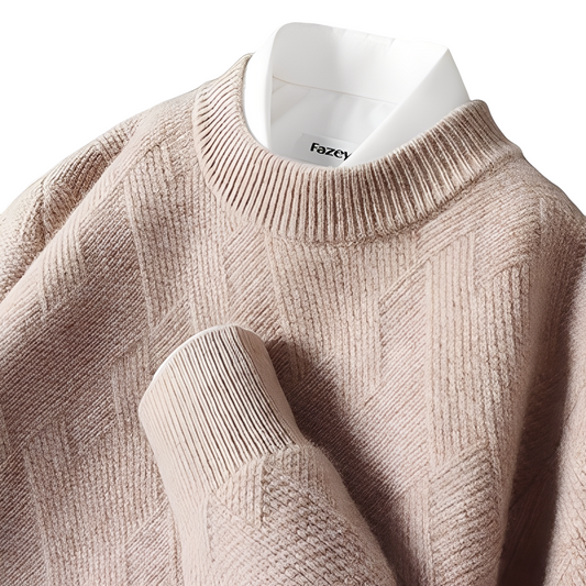 Winfred - Moderner, bequemer Männerpullover aus Kaschmir