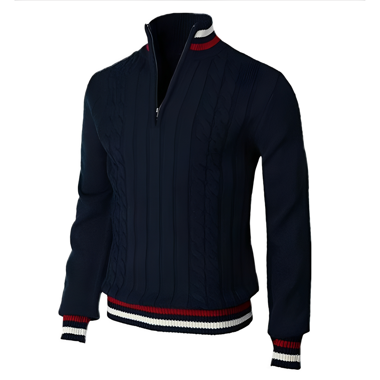 Jerry - Eleganter Herrenpullover mit hohem Kragen