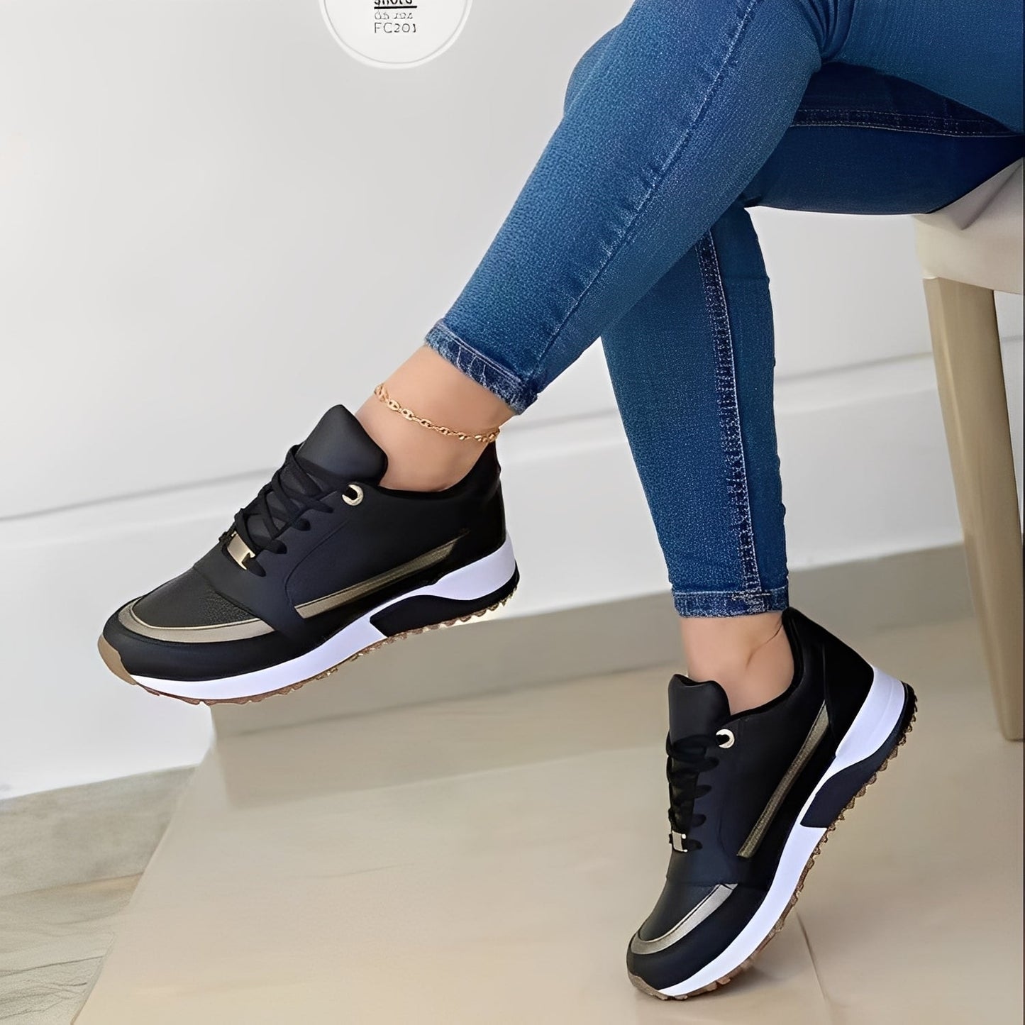 Xanthia - Moderne flache Turnschuhe für Frauen