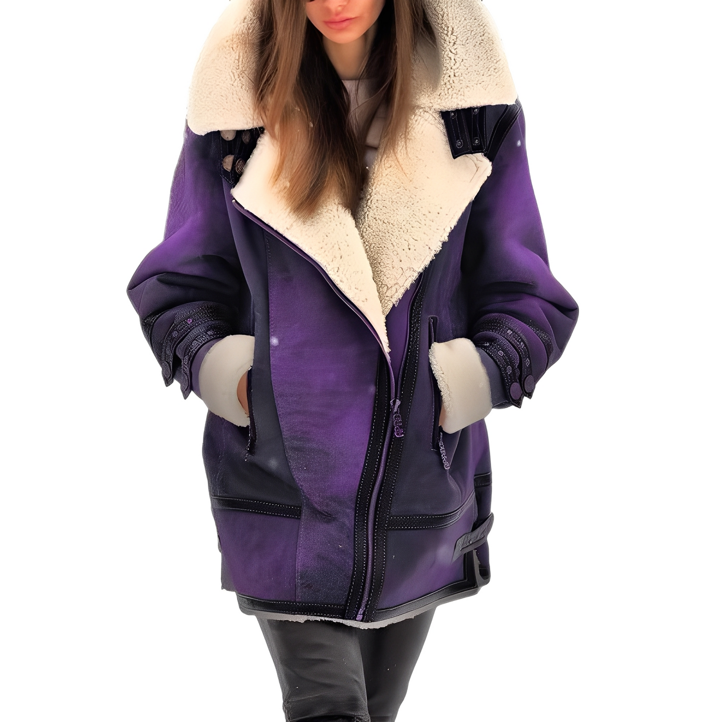 Leilani - Elegante Damenlederjacke mit bequemem Futter
