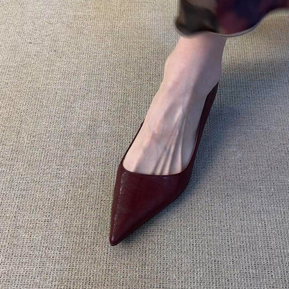 Annie - Schicke Lederstiefeletten mit mittlerem Absatz für Damen