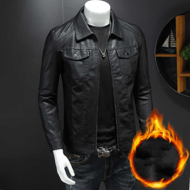 Nelson - Herren-Lederjacke im trendigen Motorradstil