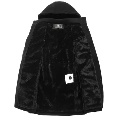 Robert - Zeitgemäßer, dicker Trenchcoat mit Kunstfellfutter für Herren