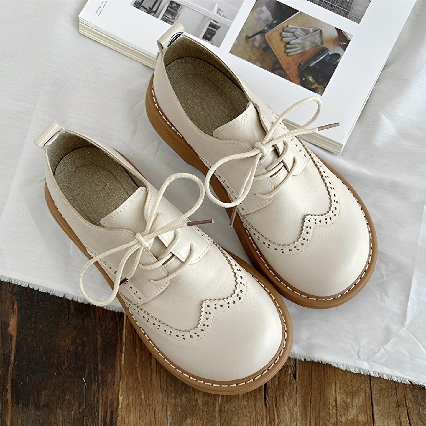 Vanessa - Traditionelle Damen-Oxford-Lederschuhe