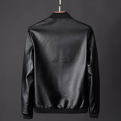 Jeremy - Trendige Lederjacke im Biker-Stil für Herren
