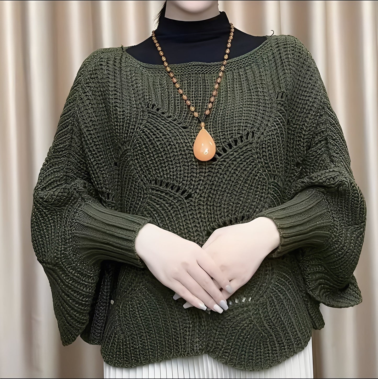 Celestine - Damen-Thermopullover mit weiten Ärmeln