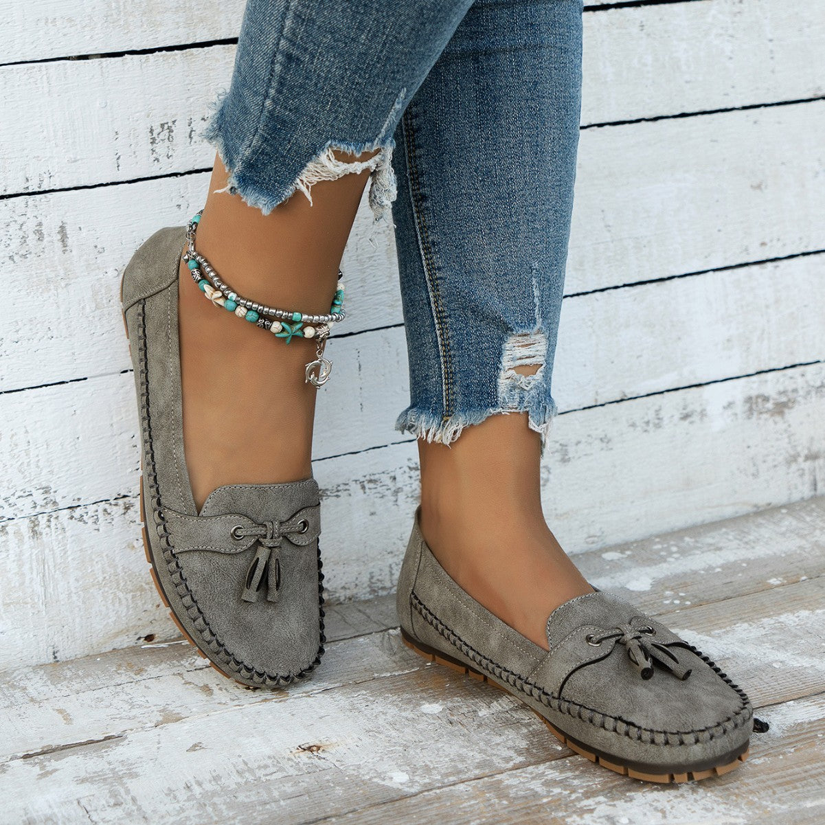 Megan - Komfortabler orthopädischer flacher Damenschuh