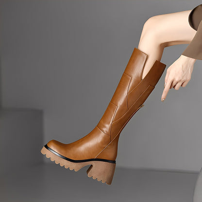 Madelaine - Komfortable und haltbare Lederstiefel mit Reißverschluss für Damen